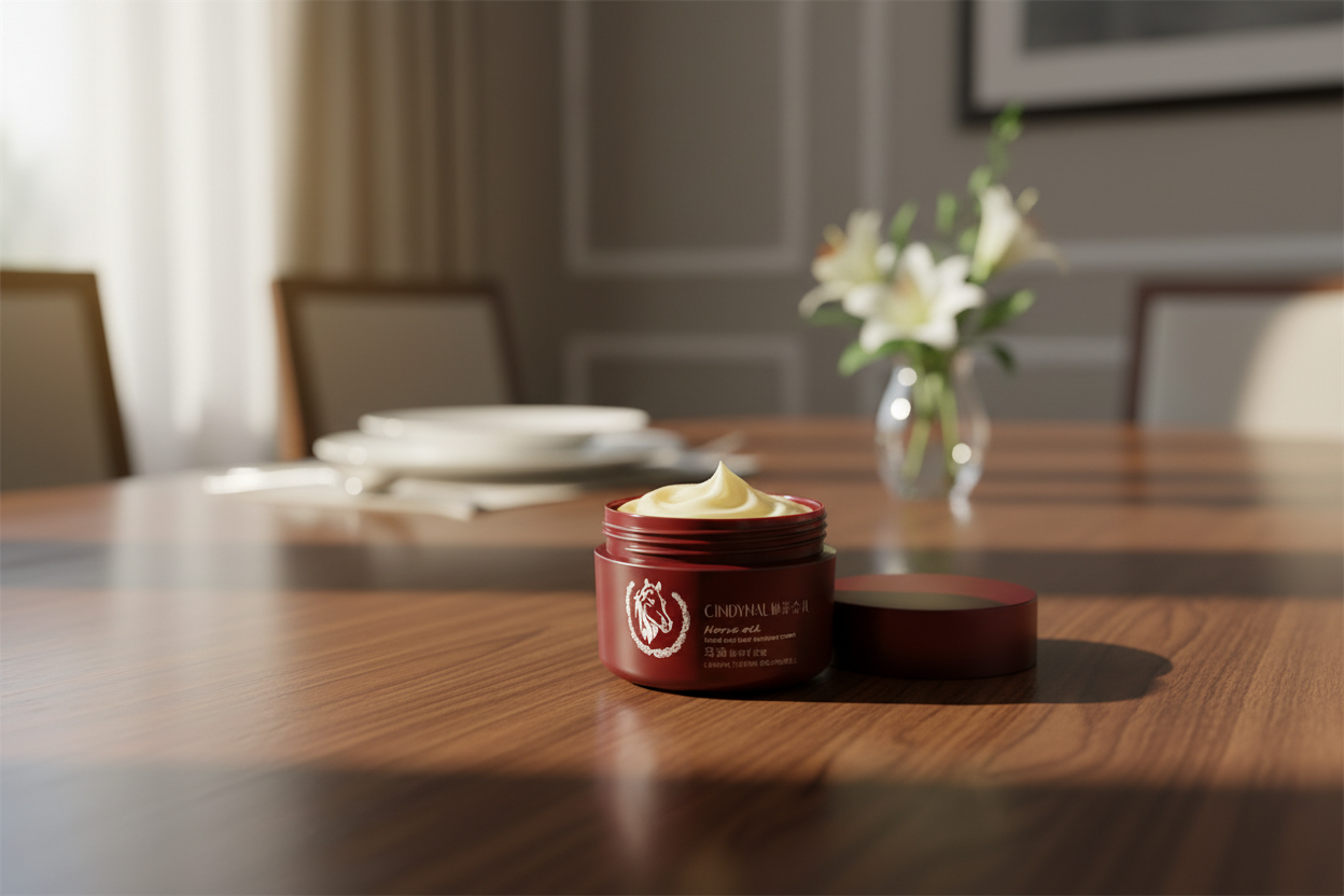 Oil lotion in elegant dining room